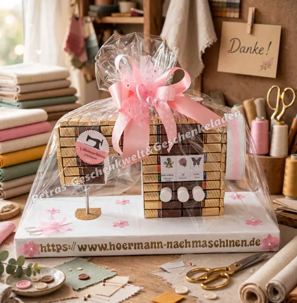 Sticknähmaschine "Inas Faden" aus 91 Merci – TOP Geschenk für Schneiderin | Geschäftseröffnung | Geburtstag