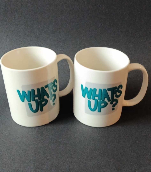 Gastgeschenk Whatsupp-Tasse