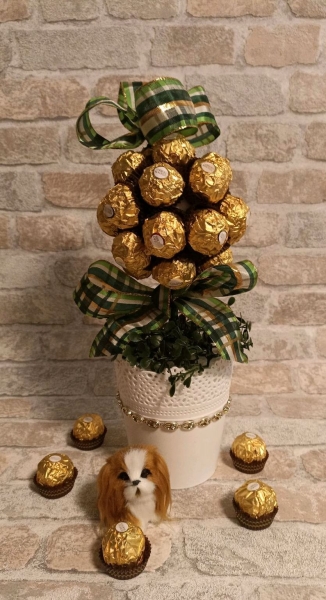 Kleiner Pralinen Baum zum Muttertag