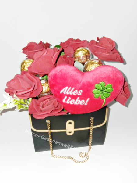 Geschenktasche schwarz zum Geburtstag