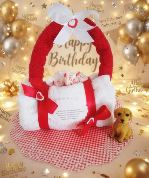 Handtuch Handtasche für Damen&Teenager zum Geburtstag
