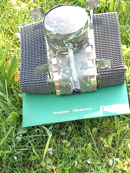 Pralinen Panzer zum Geburtstag