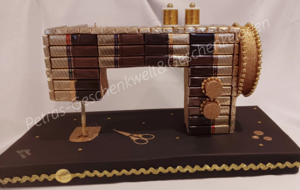 Pralinen Nähmaschine XXL zum Geburtstag