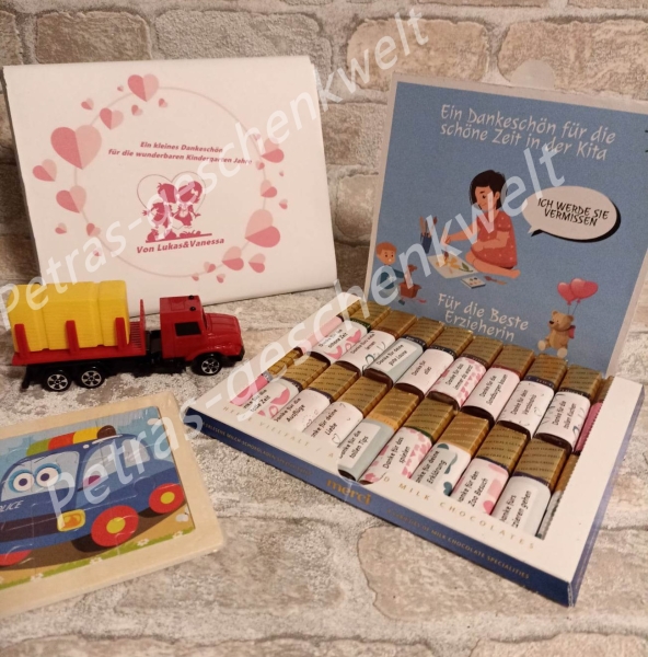 Dankeschön Geschenk für die Erzieherin