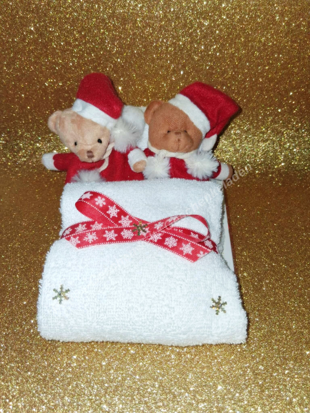 Nikolaus Handtuchbett Gastgeschenk