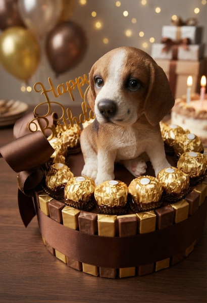 Pralinentorte zum Geburtstag Tierfreund