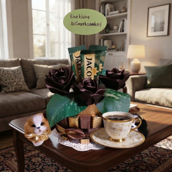 Pralinentorte „Kleines Dankeschön“ – Geschenk für Kaffeeliebhaber