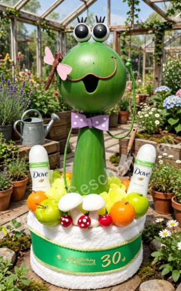 Für Hobby-Gärtner – Garten-Handtuchtorte