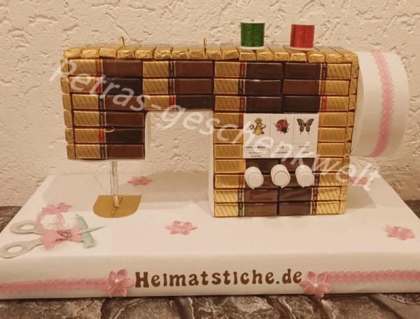 Sticknähmaschine "Inas Faden" aus 91 Merci – TOP Geschenk für Schneiderin | Geschäftseröffnung | Geburtstag
