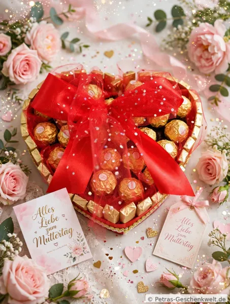 Rocher Herztorte zum Muttertag/Geburtstag