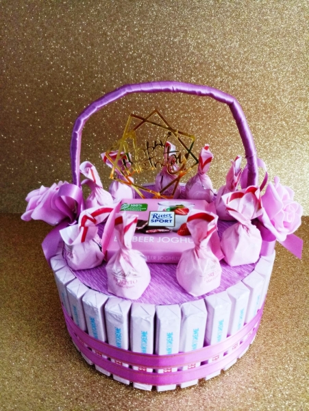 Pralinen Korb zum Geburtstag