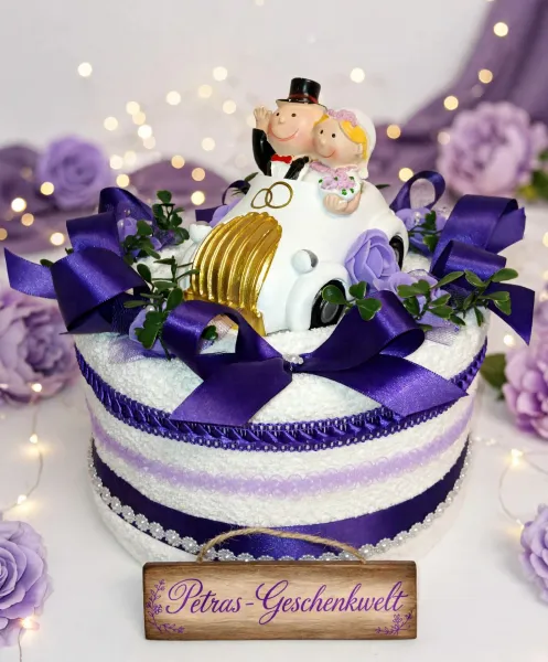 Hochzeit Handtuchtorte Geldgeschenk